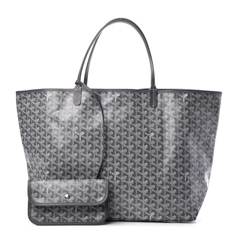 goyard goyardine saint louis gm gray|Goyard gm tote price.